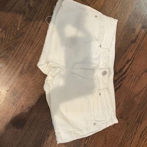 BCBGeneration white jean shorts